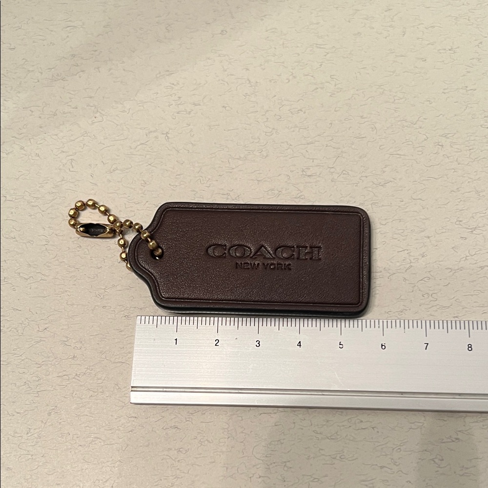 Coach Hang Tag in Maple